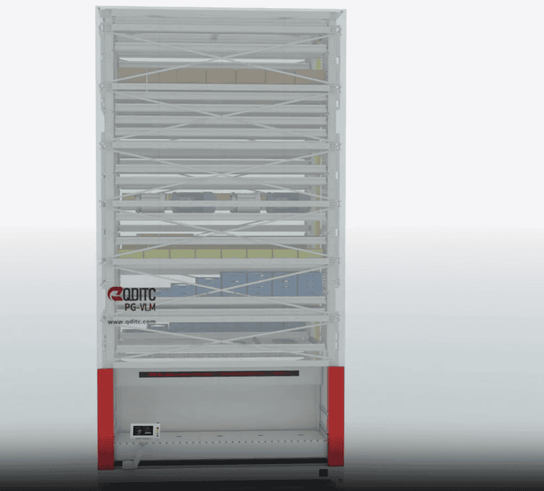 Vertical Lift Module for Beauty Industry Warehousing supporting image 3
